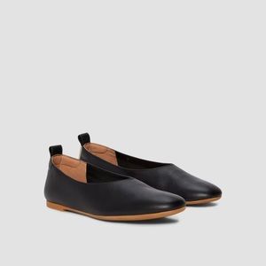 Everlane Black Leather Flats